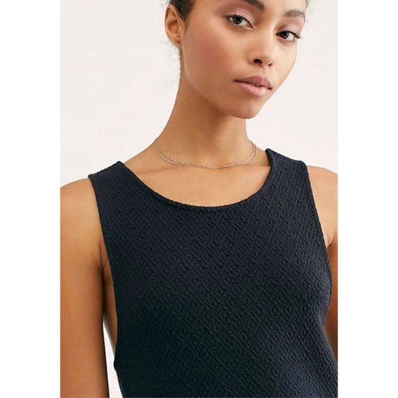 Free People Black Easy Street Drop Waist Dress Size S - Picture 3 of 6